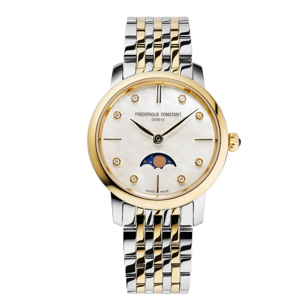 Frederique Constant Classics Slimline Ladies Moonphase FC-206MPWD1S3B