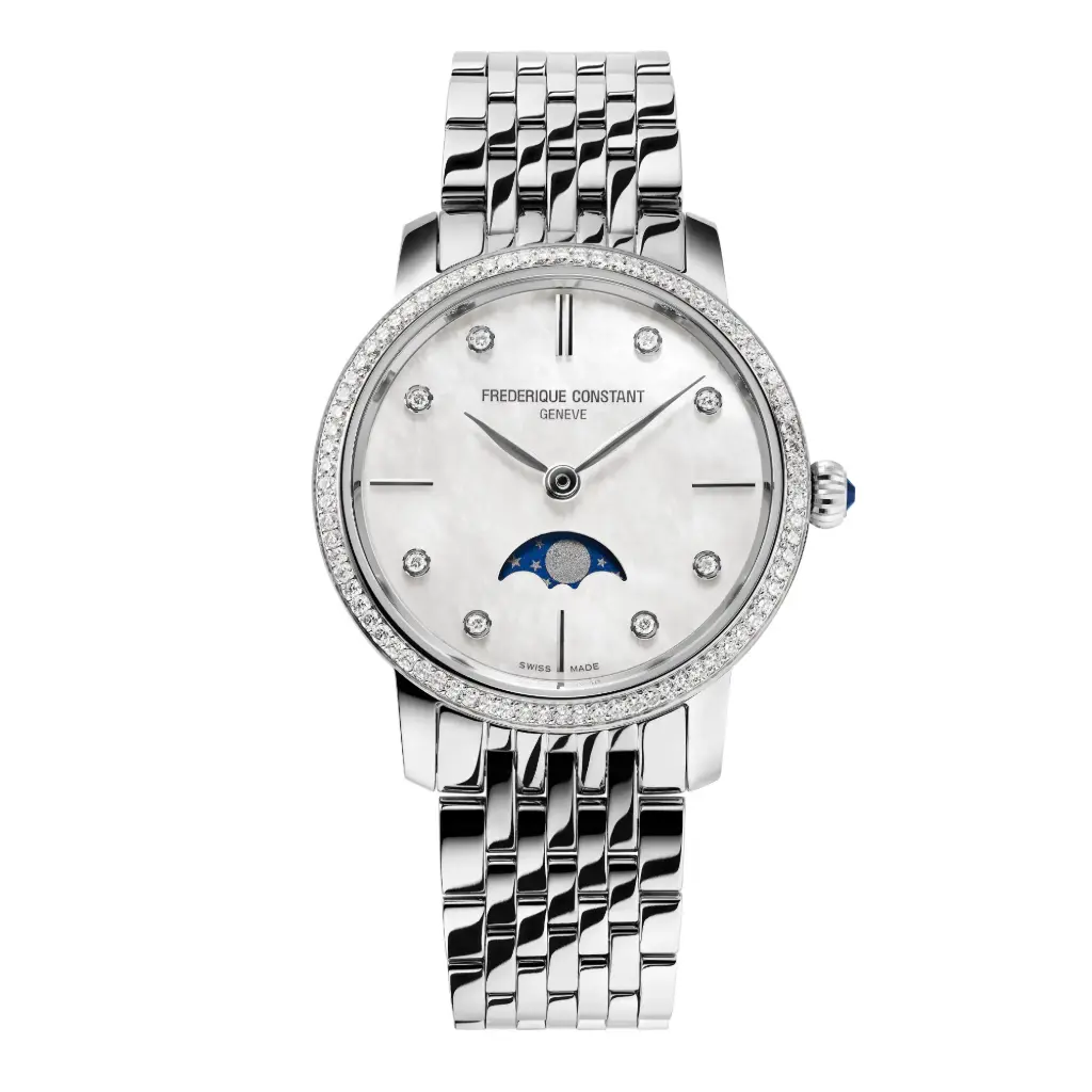 Frederique Constant Classics Slimline Ladies Moonphase FC-206MPWD1SD6B