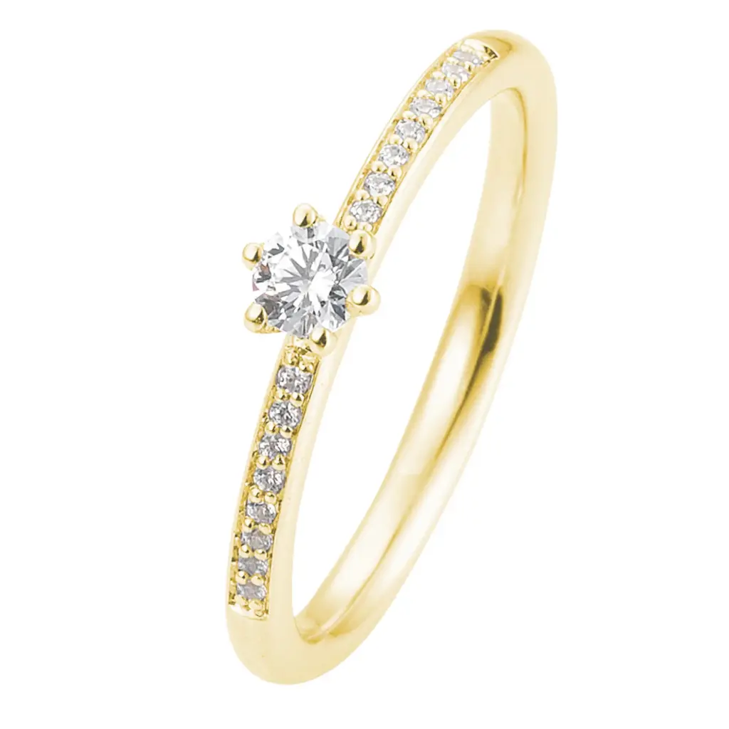 Verlobungsring Gelbgold