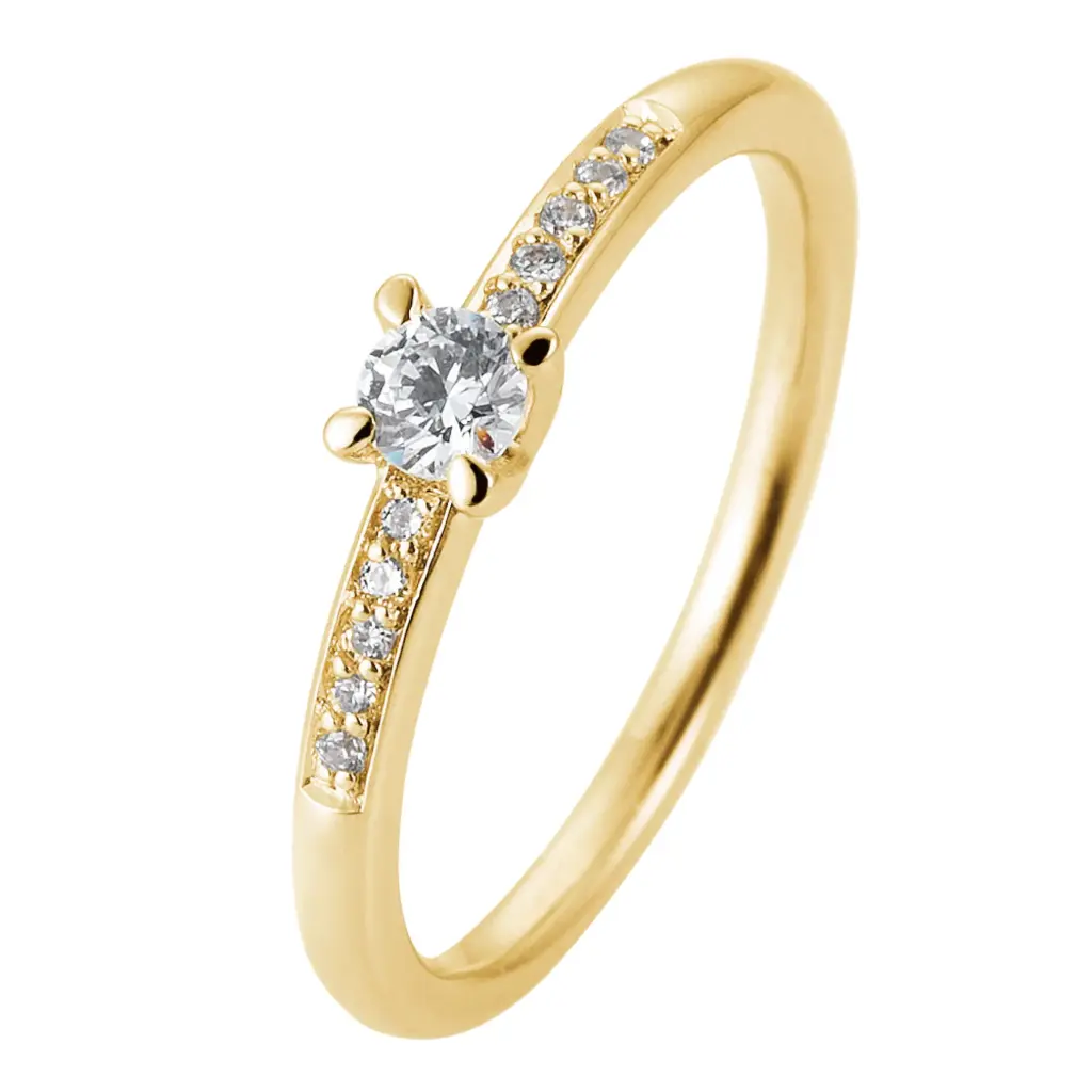 Verlobungsring Gelbgold