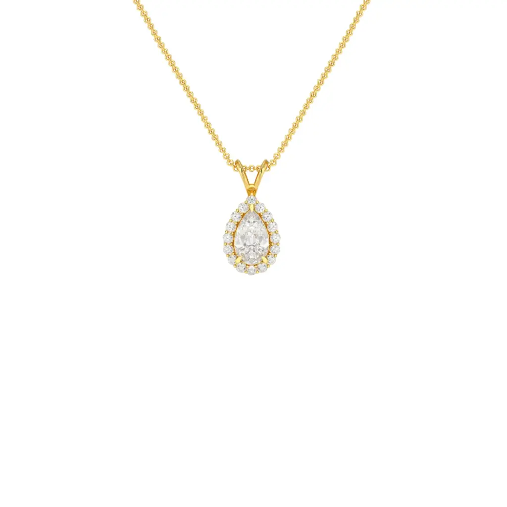 Kette mit Anhänger labgrown Diamant