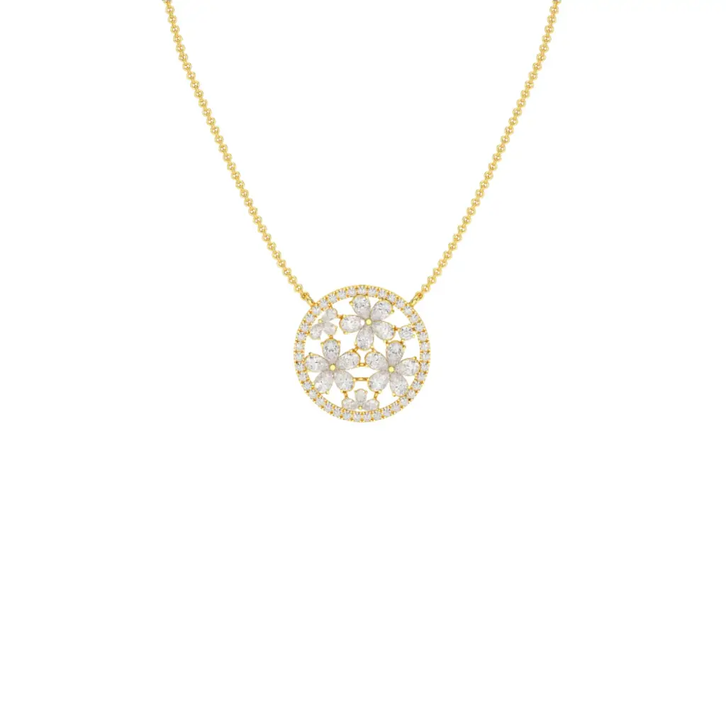 Kette mit Anhänger labgrown Diamant
