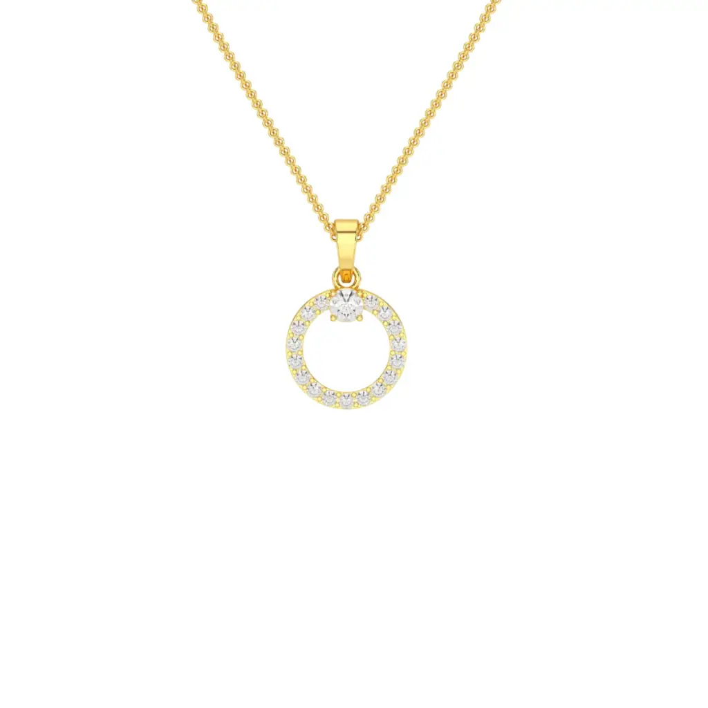 Kette mit Anhänger labgrown Diamant