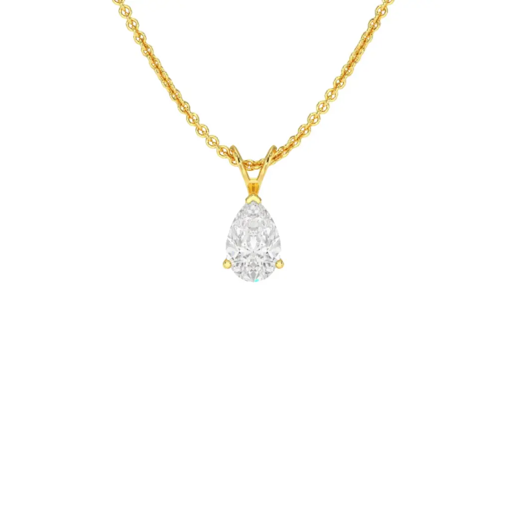 Kette mit Anhänger labgrown Diamant