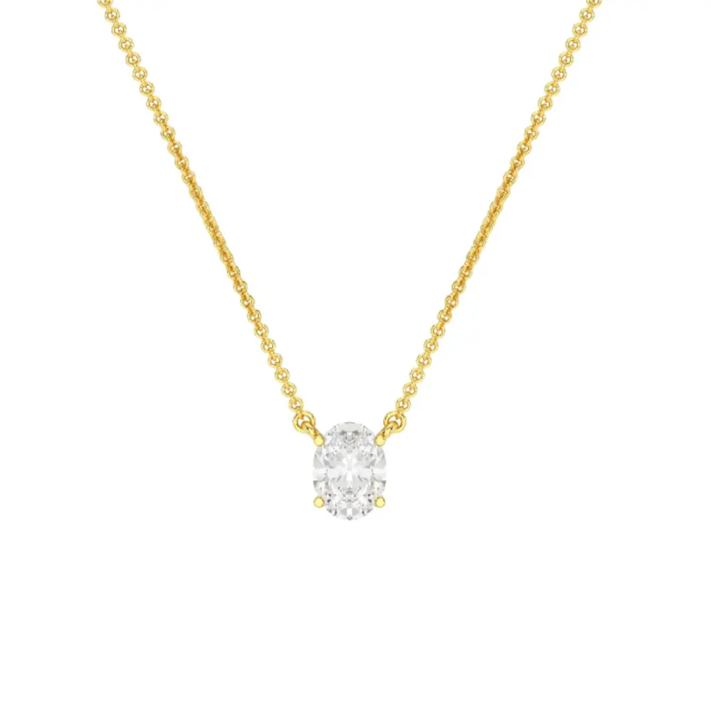 Kette mit Anhänger labgrown Diamant