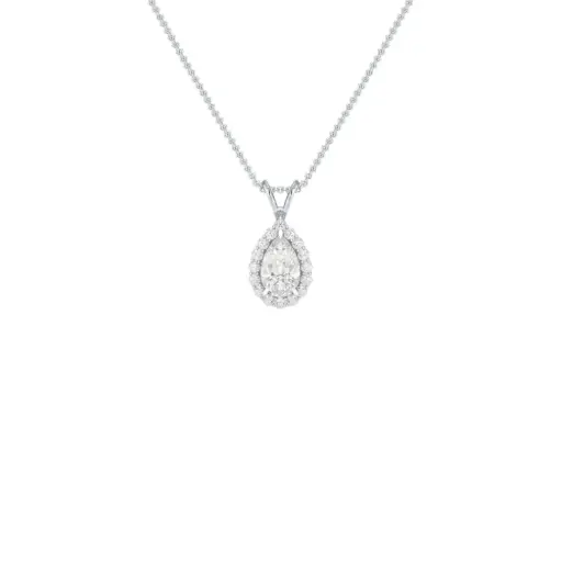Kette mit Anhänger labgrown Diamant