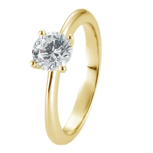 [600035] Verlobungsring Gelbgold