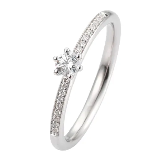 Verlobungsring Weißgold