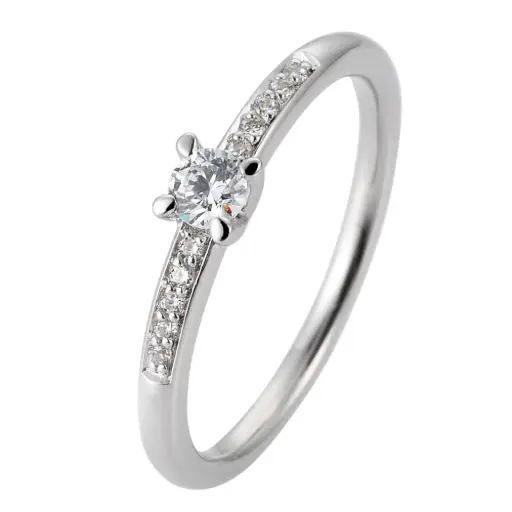 Verlobungsring Weißgold